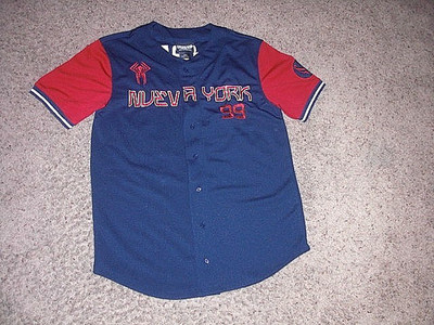 SPIDERMAN Across the Universe Nueva NY MIGUEL O'HARA sewn BASEBALL JERSEY mens S