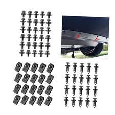 Engine Under Cover Splash Shield Guard Body Bolts, Bumper Clips, 70PCS
