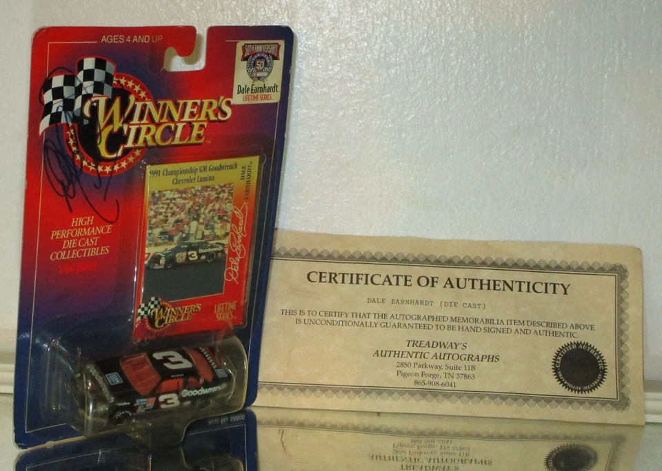 1991 DALE EARNHARDT #3 GM OODWRENCH CHAMPIONSHIP AUTOGRAPHED 1/64 CAR W/COA - Image 2 of 4