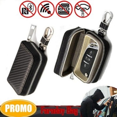 Faraday Car Key Signal Blocker Case Anti Hacking Anti Theft FOB RFID Pouch