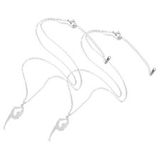 2 Piezas Accesorios de Gimnasia para Niñas Hombres Collar Cadena Joyería