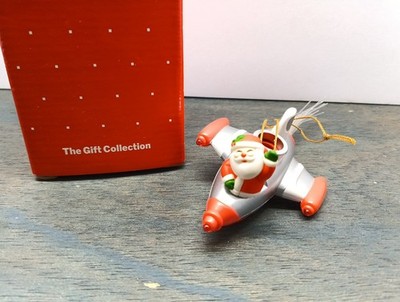Vintage Avon Super Sonic Santa Light up Ornament Christmas W/Box 1980's 6''