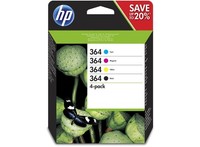Hp 364 4Er-Pack Schwarz/Cyan/Magenta/Gelb (N9J73AE) Druckerpatrone #31952340