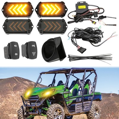 UTV Turn Signal Kit w/Horn Street Legal For Kawasaki Teryx 4/Teryx 800/Teryx 750