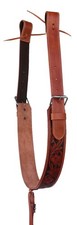 Horse Western Leather Tooled Back Rear Cinch Flank Girth w/ Off Billets 9762A
