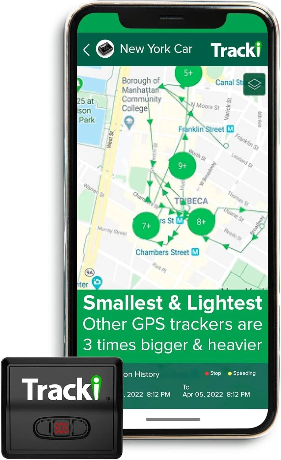 Tracki 4G LTE GPS Tracker for Vehicles Kids Assets with Unlimited Distance