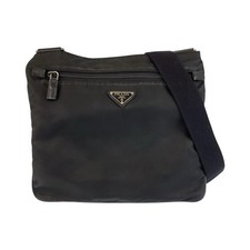 Prada Tessuto Nylon Shoulder Bag Women Black One Size 765716