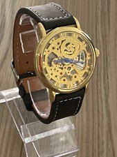 SOKI Skeleton Manual Automatic Men’s Watch, 40mm Face, Glass Back