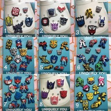 Handmade Shoe Charms 5 - 10 Pack transformers Prime autobots decepticons logo