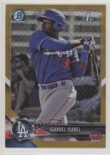 2018 Bowman Chrome Prospects Gold Refractor 7/50 Ibandel Isabel #BCP47 3d5