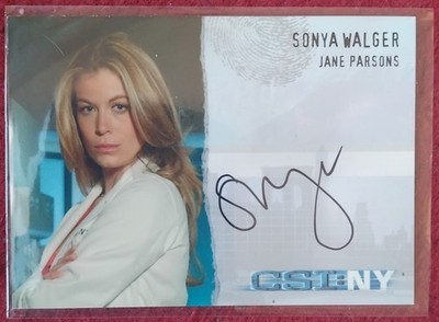 Sonya Walger CSI:NY Autogramm Sammelkarte