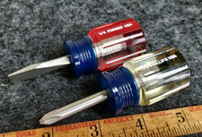 Usa Craftsman Stubby Screwdrivers 4118 P2 Phillips 4151 Wf Slotted Usa Craftsman Stubby Screwdrivers 4118 P2 Phillips 4151 Wf Slotted