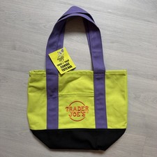 Trader Joe&rsquo;s Halloween Mini Canvas Tote Bag 2026 Tragetasche gr&uuml;n NEU