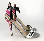 Chinese Laundry Womens Boho Aztec Heels Open Toe Ankle Strap Colorful Sandals, 9