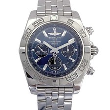 Breitling Chronomat 44mm SS Blue Dial Automatic Chronograph Watch #KN406