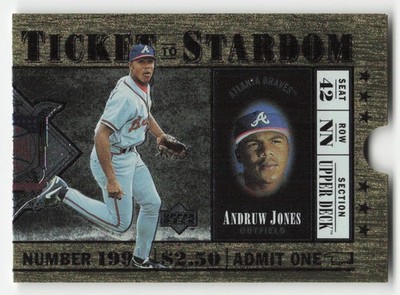 1997 Upper Deck #TS14 Andruw Jones Ticket to Stardom