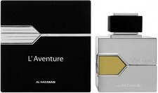 Al Haramain L'Aventure EDP 100ml 3.4oz Cologne for Men Spray Fresh Woody New Box