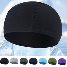 Moisture Sweat Wicking Cooling Bald Dome Skull Cap Men Helmet Liner Beanie Hat