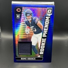 2024 Donruss Optic Rome Odunze Rookie Phenoms RC Jersey Blue Hyper #RPB-ROE