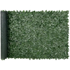 Uimoso 59"x118" Artificial Faux Ivy Leaf Fence Screen with Mesh Cloth Backing