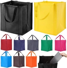 Reusable Heavy Duty Grocery Shopping Bags XL Totes Foldable Washable 10 Pack