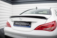 Spoiler CAP FüR Mercedes-Benz CLA C117 Facelift Schwarz Heckspoiler Dachspoiler