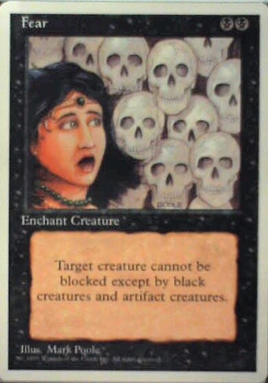 Fear - Fourth Edition: #137, Magic: The Gathering Nm R171