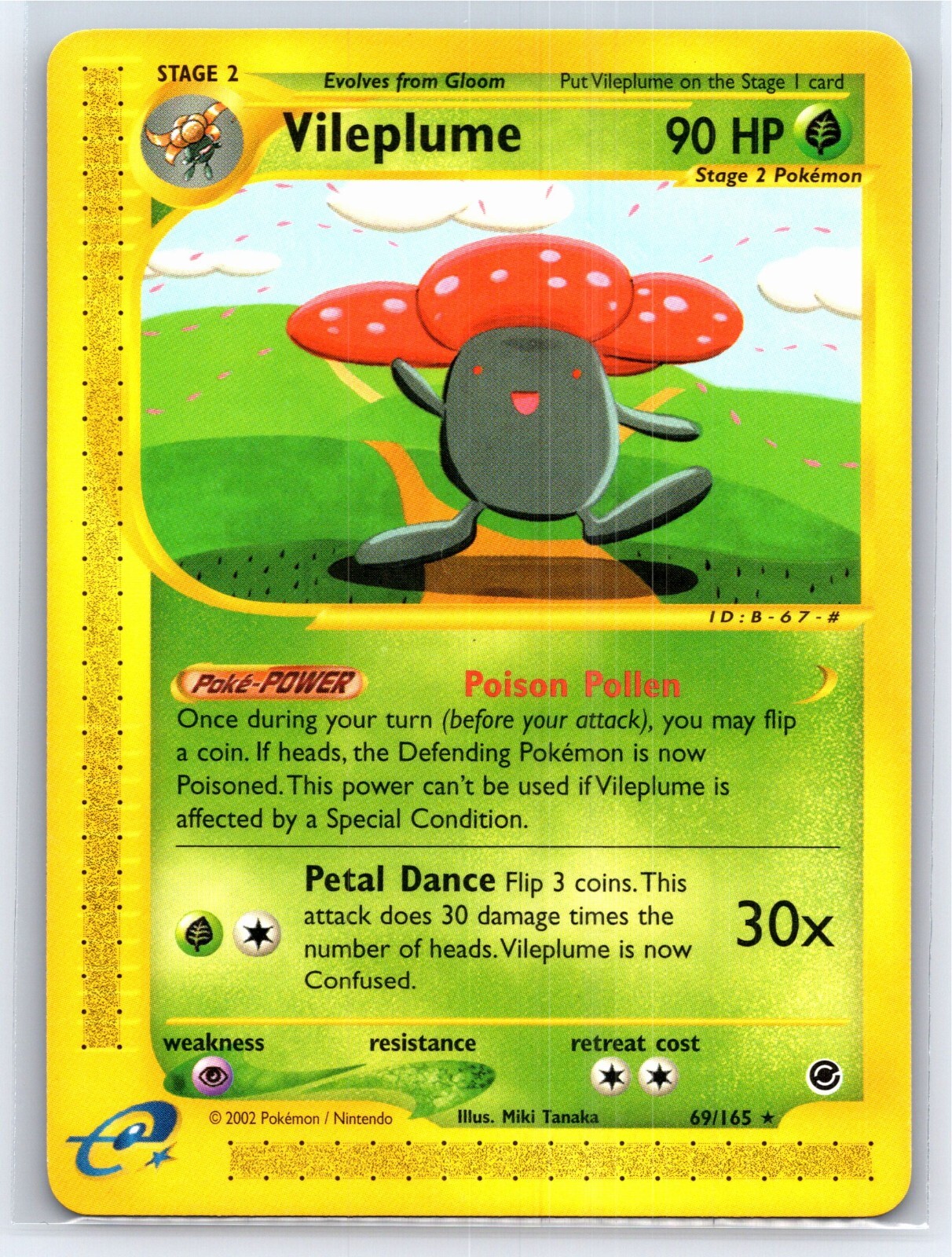 2002 Pokemon TCG Expedition Base Set Vileplume Regular Rare - 69/165 - NM