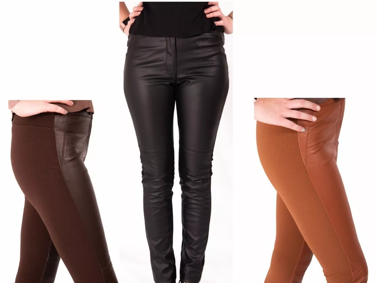 Leather Look Leggings Trousers Ladies H&M Stretch Pants 6-10 New Skinny  Fashion