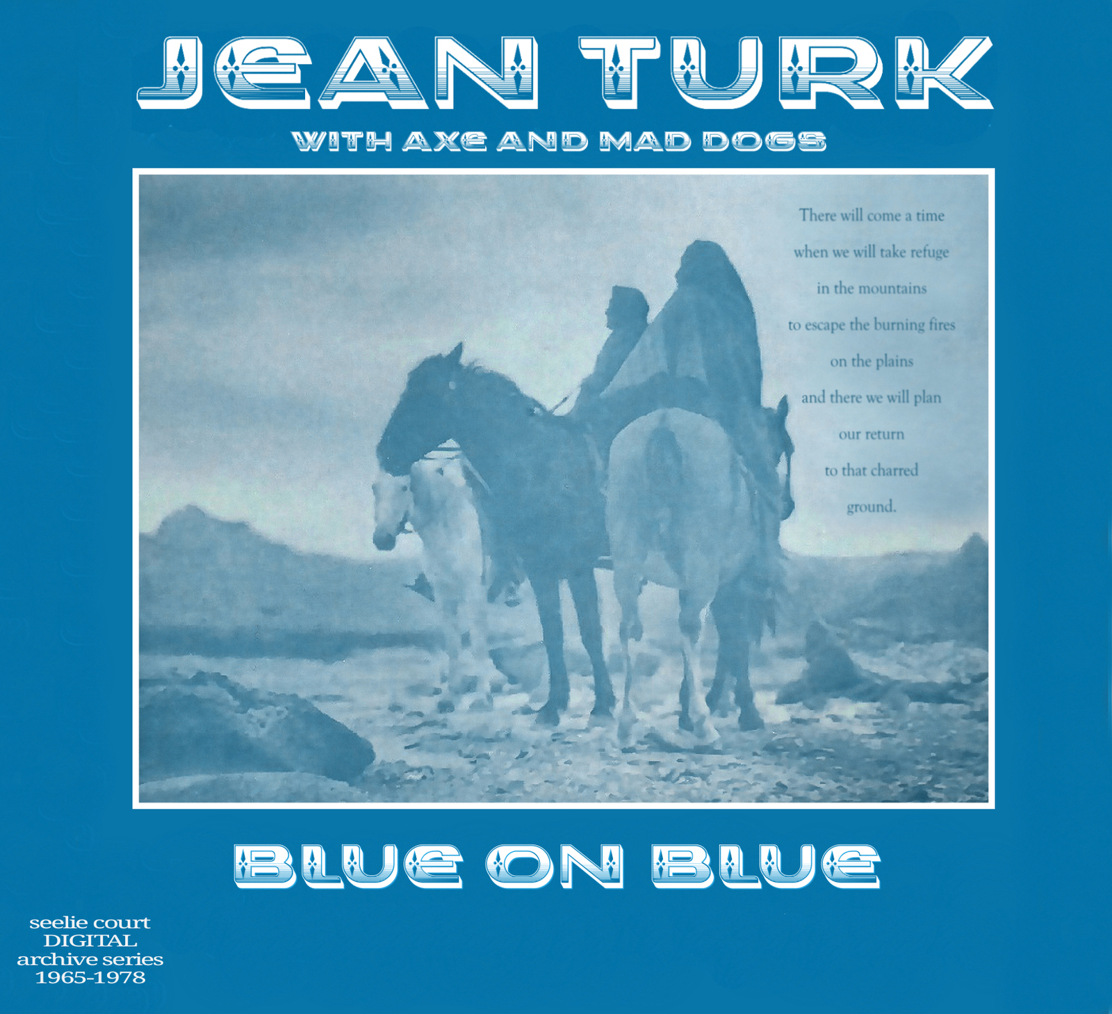 Jean Turk, Axe & Mad Dogs Blue On Blue (CD) Album