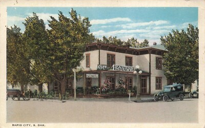 #ad 1920s Rapid City South Dakota Patton House Cafe Unused Vintage Postcard $13.00