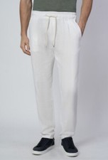 1st American Pantalaccio da Uomo Lino Made in Italy Pantalone con Laccio Estivo