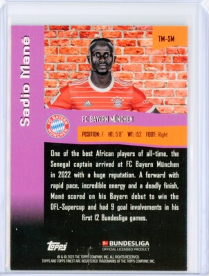 2022-23 Topps Finest ジェラード インサートTHE MAN 2022-23 Topps Finest Bundesliga SADIO MANE The Man Case Hit