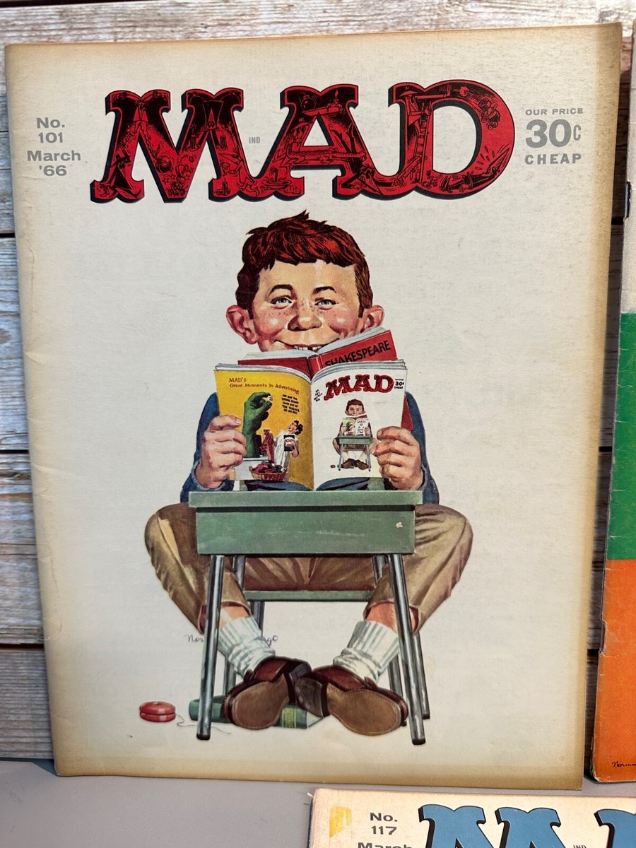 Vintage 1966 1967 1968 MAD Magazine Issues 101, 111 And 117
