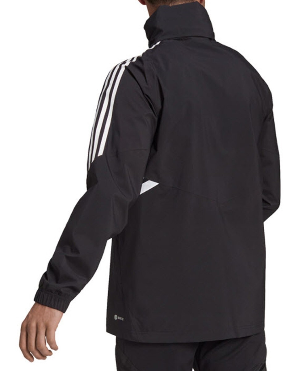 Adidas Men Condivo 22 Rain-Jacket Black Athletic Casual Top