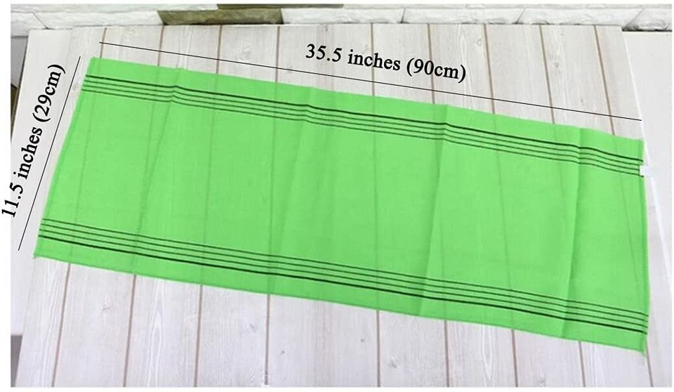 Korean Exfoliating Bath and Shower Towel Washcloth Long Set | eBay