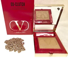 Valentino Go Clutch Refillable Compact Finishing Powder 00 Universal  Bronzer