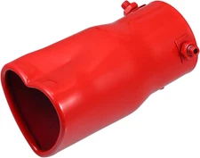 Car Exhaust Tip Heart Shaped Tail Pipe 2.48Inch OD 2.64X2.36Inch Outlet 5.43Inch
