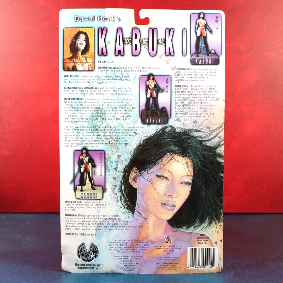 David Mack's Kabuki Action Figure Autographed David Mack Clayburn Moore Sealed - Изображение 2 из 4
