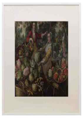 Joachim Beuckelaer Die vier Elemente Erde A3 A4 gerahmter Druck Bild