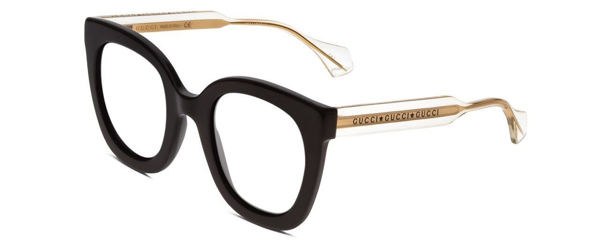 GUCCI サングラス GG0564S GUCCI GG0564S Women Cateye Sunglasses in Gloss Black Crystal