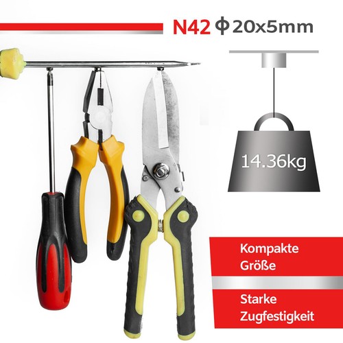 20x5mm Neodym Magnete Mini Rund Magneten Scheiben für Whiteboard Handwerk DIY - Bild 3 von 11