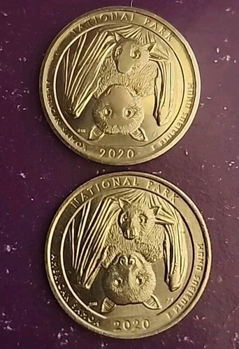 2020 "P" MINT "SMASHED FACE BAT"🦇 QUARTER*RARE MS DOUBLE DIE*DDO! MUST SEE! - Picture 15 of 24