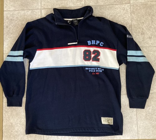 vntg beverly hills polo club 1/4 zip XL 