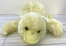 Soft Plush Yellow Lying Baby Duckling Stuffed Animal Toy, No Tag