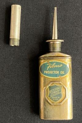 BELLE & HOWELL COMPANY CHICAGO FILMO PROJEKTOR ÖLSPRITZEN MESSING DAUMENÖLER DOSE