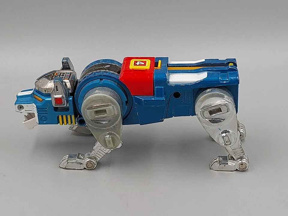 Vintage 1980s  Voltron Blue lion Die Cast Robot Toy Lionbot No Tail - Imagem 2 de 4