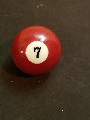  Billiard #7 Ball Standard Size 2-1/4''  Style Cue Replacement / DIY Project