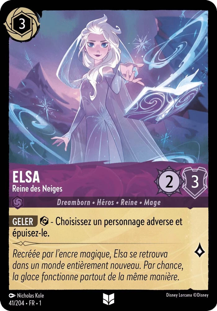 41/204 FOIL ️ Elsa, Snow Queen | Disney Lorcana Card FR (2023)