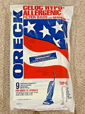 ORECK Vacuum Bags XL Hypo-Allergenic Filter Bag, 9-pack, NEW